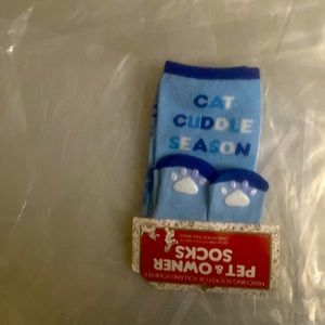 Brand new cat socks for pet and owner